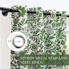 image:imageDriftAway Julia 100 Blackout Curtains Grommet 2 Panels W52xL84 BeigeLinen Loden Green