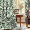 image:imageDriftAway Julia 100 Blackout Curtains Grommet 2 Panels W52xL84 BeigeLinen Loden Green