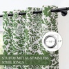image:imageDriftAway Julia 100 Blackout Curtains Grommet 2 Panels W52xL84 BeigeLinen Loden Green