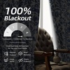 image:imageDriftAway Julia 100 Blackout Curtains Grommet 2 Panels W52xL84 BeigeLinen Navy