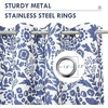 image:imageDriftAway Julia 100 Blackout Curtains Grommet 2 Panels W52xL84 BeigeLinen Navy