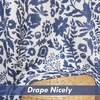 image:imageDriftAway Julia 100 Blackout Curtains Grommet 2 Panels W52xL84 BeigeLinen Navy