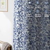 image:imageDriftAway Julia 100 Blackout Curtains Grommet 2 Panels W52xL84 BeigeLinen Navy