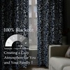 image:imageDriftAway Julia 100 Blackout Curtains Grommet 2 Panels W52xL84 BeigeLinen Navy