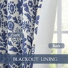 image:imageDriftAway Julia 100 Blackout Curtains Grommet 2 Panels W52xL84 BeigeLinen Navy