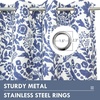 image:imageDriftAway Julia 100 Blackout Curtains Grommet 2 Panels W52xL84 BeigeLinen Navy