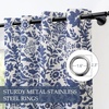 image:imageDriftAway Julia 100 Blackout Curtains Grommet 2 Panels W52xL84 BeigeLinen Navy