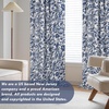 image:imageDriftAway Julia 100 Blackout Curtains Grommet 2 Panels W52xL84 BeigeLinen Navy