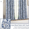 image:imageDriftAway Julia 100 Blackout Curtains Grommet 2 Panels W52xL84 BeigeLinen Navy
