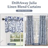 image:imageDriftAway Julia 100 Blackout Curtains Grommet 2 Panels W52xL84 BeigeLinen Navy