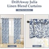 image:imageDriftAway Julia 100 Blackout Curtains Grommet 2 Panels W52xL84 BeigeLinen Navy