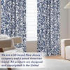 image:imageDriftAway Julia 100 Blackout Curtains Grommet 2 Panels W52xL84 BeigeLinen Navy