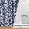 image:imageDriftAway Julia 100 Blackout Curtains Grommet 2 Panels W52xL84 BeigeLinen Navy