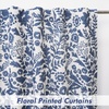 image:imageDriftAway Julia 100 Blackout Curtains Grommet 2 Panels W52xL84 BeigeLinen Navy