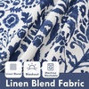 image:imageDriftAway Julia 100 Blackout Curtains Grommet 2 Panels W52xL84 BeigeLinen Navy