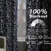 image:imageDriftAway Julia 100 Blackout Curtains Grommet 2 Panels W52xL84 BeigeLinen Navy