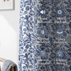 image:imageDriftAway Julia 100 Blackout Curtains Grommet 2 Panels W52xL84 BeigeLinen Navy