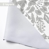 image:imageDriftAway Julia Room Darkening Window Treatment for Bay Window Knife Edge Swag Curtain Valance Watercolor Blooming Floral for Kitchen Tier Curtain Living Room Bathroom Rod Pocket 2 Panels W36xL35 Gray
