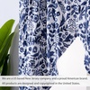 image:imageDriftAway Julia Room Darkening Window Treatment for Bay Window Knife Edge Swag Curtain Valance Watercolor Blooming Floral for Kitchen Tier Curtain Living Room Bathroom Rod Pocket 2 Panels W36xL63 Navy