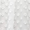 image:imageDriftAway Kitchen Curtain Valance for Windows 18 Inch White Sheer Voile Chiffon Curtains for Bedroom Living Room Embroidered Pom Pom Light Filtering Rod Pocket Extra Wide Window Toppers 1 PanelSheer White