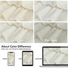 image:imageDriftAway Kitchen Curtain Valance for Windows 18 Inch White Sheer Voile Chiffon Curtains for Bedroom Living Room Embroidered Pom Pom Light Filtering Rod Pocket Extra Wide Window Toppers 1 PanelRuffle Light Linen