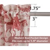 image:imageDriftAway Kitchen Curtains Orange Harvest Floral Linen Short Curtains Cafe 36 Inch Length for Living Room Bathroom Autumn Fall Printed Patterned Vintage Rod Pocket 2 Panels Orange Coral GoldToile Red