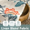 image:imageDriftAway Kitchen Curtains Orange Harvest Floral Linen Short Curtains Cafe 36 Inch Length for Living Room Bathroom Autumn Fall Printed Patterned Vintage Rod Pocket 2 Panels Orange Coral GoldAda Multi