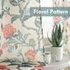 image:imageDriftAway Kitchen Curtains Orange Harvest Floral Linen Short Curtains Cafe 36 Inch Length for Living Room Bathroom Autumn Fall Printed Patterned Vintage Rod Pocket 2 Panels Orange Coral GoldAda Multi