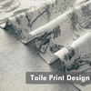 image:imageDriftAway Kitchen Curtains Orange Harvest Floral Linen Short Curtains Cafe 36 Inch Length for Living Room Bathroom Autumn Fall Printed Patterned Vintage Rod Pocket 2 Panels Orange Coral GoldToile Black