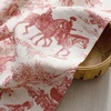 image:imageDriftAway Kitchen Curtains Orange Harvest Floral Linen Short Curtains Cafe 36 Inch Length for Living Room Bathroom Autumn Fall Printed Patterned Vintage Rod Pocket 2 Panels Orange Coral GoldToile Red