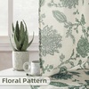 image:imageDriftAway Kitchen Curtains Orange Harvest Floral Linen Short Curtains Cafe 36 Inch Length for Living Room Bathroom Autumn Fall Printed Patterned Vintage Rod Pocket 2 Panels Orange Coral GoldFreda Loden Green