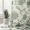 image:imageDriftAway Kitchen Curtains Orange Harvest Floral Linen Short Curtains Cafe 36 Inch Length for Living Room Bathroom Autumn Fall Printed Patterned Vintage Rod Pocket 2 Panels Orange Coral GoldFreda Loden Green