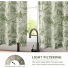 image:imageDriftAway Kitchen Curtains Orange Harvest Floral Linen Short Curtains Cafe 36 Inch Length for Living Room Bathroom Autumn Fall Printed Patterned Vintage Rod Pocket 2 Panels Orange Coral GoldToile Loden Green