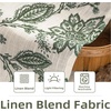 image:imageDriftAway Kitchen Curtains Orange Harvest Floral Linen Short Curtains Cafe 36 Inch Length for Living Room Bathroom Autumn Fall Printed Patterned Vintage Rod Pocket 2 Panels Orange Coral GoldFreda Loden Green
