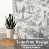 image:imageDriftAway Kitchen Curtains Orange Harvest Floral Linen Short Curtains Cafe 36 Inch Length for Living Room Bathroom Autumn Fall Printed Patterned Vintage Rod Pocket 2 Panels Orange Coral GoldToile Black