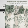 image:imageDriftAway Kitchen Curtains Orange Harvest Floral Linen Short Curtains Cafe 36 Inch Length for Living Room Bathroom Autumn Fall Printed Patterned Vintage Rod Pocket 2 Panels Orange Coral GoldFreda Loden Green