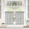 image:imageDriftAway Kitchen Curtains Orange Harvest Floral Linen Short Curtains Cafe 36 Inch Length for Living Room Bathroom Autumn Fall Printed Patterned Vintage Rod Pocket 2 Panels Orange Coral GoldJulia Gray