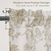 image:imageDriftAway Kitchen Curtains Orange Harvest Floral Linen Short Curtains Cafe 36 Inch Length for Living Room Bathroom Autumn Fall Printed Patterned Vintage Rod Pocket 2 Panels Orange Coral GoldFreda Taupe