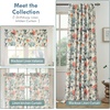 image:imageDriftAway Kitchen Curtains Orange Harvest Floral Linen Short Curtains Cafe 36 Inch Length for Living Room Bathroom Autumn Fall Printed Patterned Vintage Rod Pocket 2 Panels Orange Coral GoldAda Multi