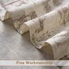 image:imageDriftAway Kitchen Curtains Orange Harvest Floral Linen Short Curtains Cafe 36 Inch Length for Living Room Bathroom Autumn Fall Printed Patterned Vintage Rod Pocket 2 Panels Orange Coral GoldToile Beige