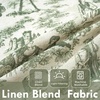 image:imageDriftAway Kitchen Curtains Orange Harvest Floral Linen Short Curtains Cafe 36 Inch Length for Living Room Bathroom Autumn Fall Printed Patterned Vintage Rod Pocket 2 Panels Orange Coral GoldToile Loden Green