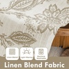 image:imageDriftAway Kitchen Curtains Orange Harvest Floral Linen Short Curtains Cafe 36 Inch Length for Living Room Bathroom Autumn Fall Printed Patterned Vintage Rod Pocket 2 Panels Orange Coral GoldFreda Taupe