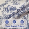 image:imageDriftAway Kitchen Curtains Orange Harvest Floral Linen Short Curtains Cafe 36 Inch Length for Living Room Bathroom Autumn Fall Printed Patterned Vintage Rod Pocket 2 Panels Orange Coral GoldToile Navy