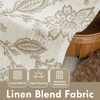 image:imageDriftAway Kitchen Curtains Orange Harvest Floral Linen Short Curtains Cafe 36 Inch Length for Living Room Bathroom Autumn Fall Printed Patterned Vintage Rod Pocket 2 Panels Orange Coral GoldFreda Taupe