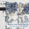 image:imageDriftAway Kitchen Curtains Orange Harvest Floral Linen Short Curtains Cafe 36 Inch Length for Living Room Bathroom Autumn Fall Printed Patterned Vintage Rod Pocket 2 Panels Orange Coral GoldFreda Navy