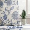image:imageDriftAway Kitchen Curtains Orange Harvest Floral Linen Short Curtains Cafe 36 Inch Length for Living Room Bathroom Autumn Fall Printed Patterned Vintage Rod Pocket 2 Panels Orange Coral GoldFreda Navy
