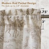 image:imageDriftAway Kitchen Curtains Orange Harvest Floral Linen Short Curtains Cafe 36 Inch Length for Living Room Bathroom Autumn Fall Printed Patterned Vintage Rod Pocket 2 Panels Orange Coral GoldToile Beige