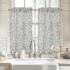 image:imageDriftAway Kitchen Curtains Orange Harvest Floral Linen Short Curtains Cafe 36 Inch Length for Living Room Bathroom Autumn Fall Printed Patterned Vintage Rod Pocket 2 Panels Orange Coral GoldJulia Gray