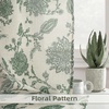 image:imageDriftAway Kitchen Curtains Orange Harvest Floral Linen Short Curtains Cafe 36 Inch Length for Living Room Bathroom Autumn Fall Printed Patterned Vintage Rod Pocket 2 Panels Orange Coral GoldFreda Loden Green