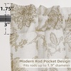 image:imageDriftAway Kitchen Curtains Orange Harvest Floral Linen Short Curtains Cafe 36 Inch Length for Living Room Bathroom Autumn Fall Printed Patterned Vintage Rod Pocket 2 Panels Orange Coral GoldFreda Taupe
